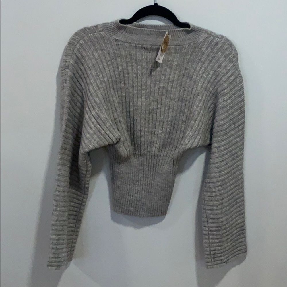 Grey High Neck Forever 21 Sweater